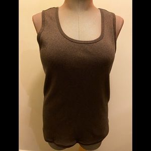 COTTON GINNY BROWN TANK TOP